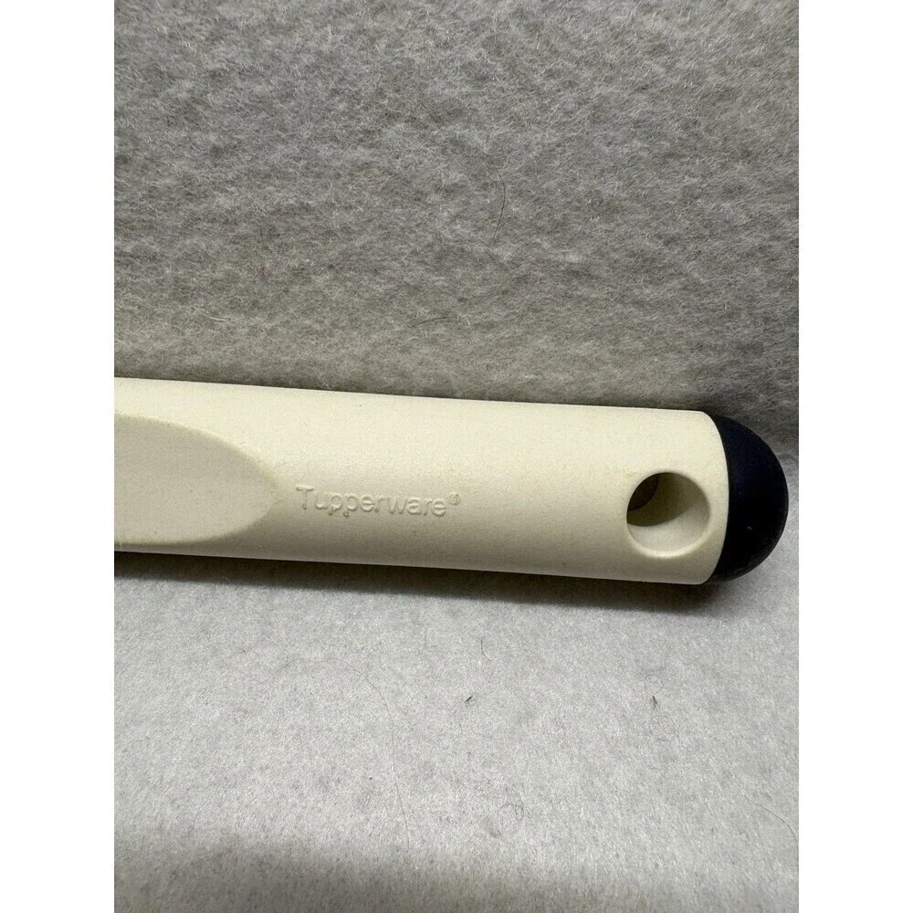 Tupperware Ice Cream Scoop 3045 White Full Size Heavy Duty Blue Tip Scooper